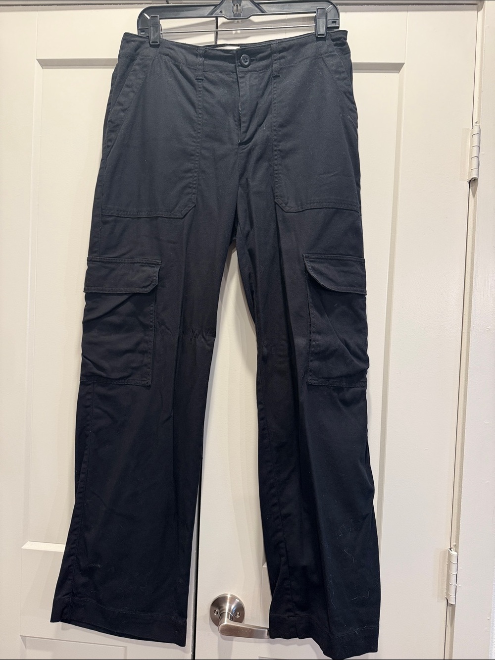 Universal Thread Black Cargo Pants with Flap Pockets